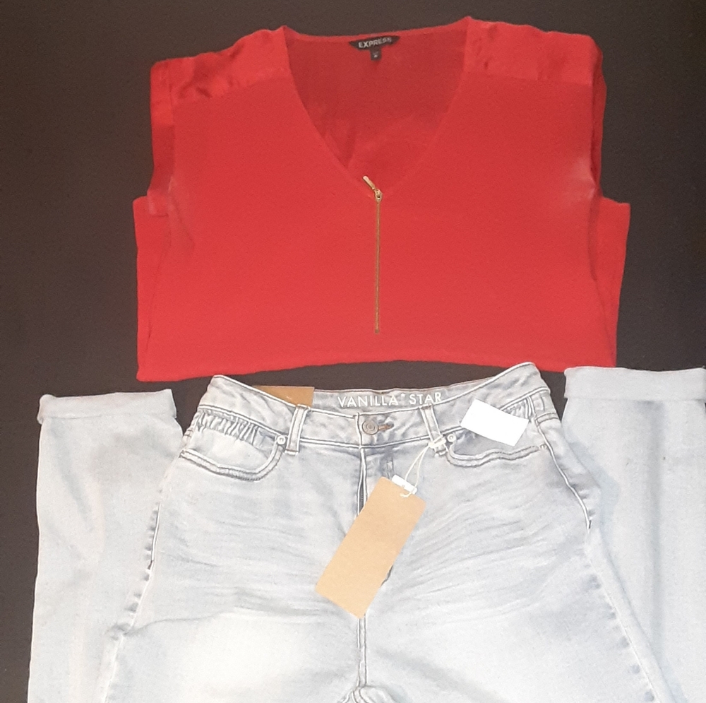Red blouse